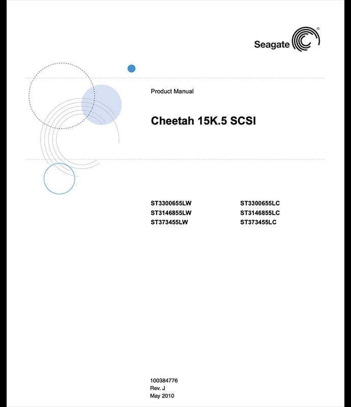Seagate Cheetach 15K.5 Product Manual
