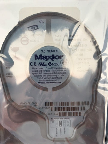 Maxtor (2F040L0) 40GB, 5400RPM, 3.5" Internal Hard Drive - Anand International Inc.