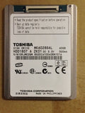 Toshiba MK6028GAL (HDD1807) 60GB, 4200RPM, 1.8" Internal Hard Drive - Anand International Inc.